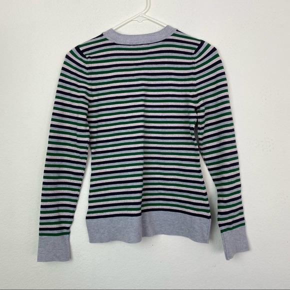 JoosTricot Metallic Striped Stretch-knit Sweater Long Sleeve Medium - Picture 5 of 9